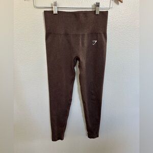 Gymshark Chocolate Brown Leggings like new